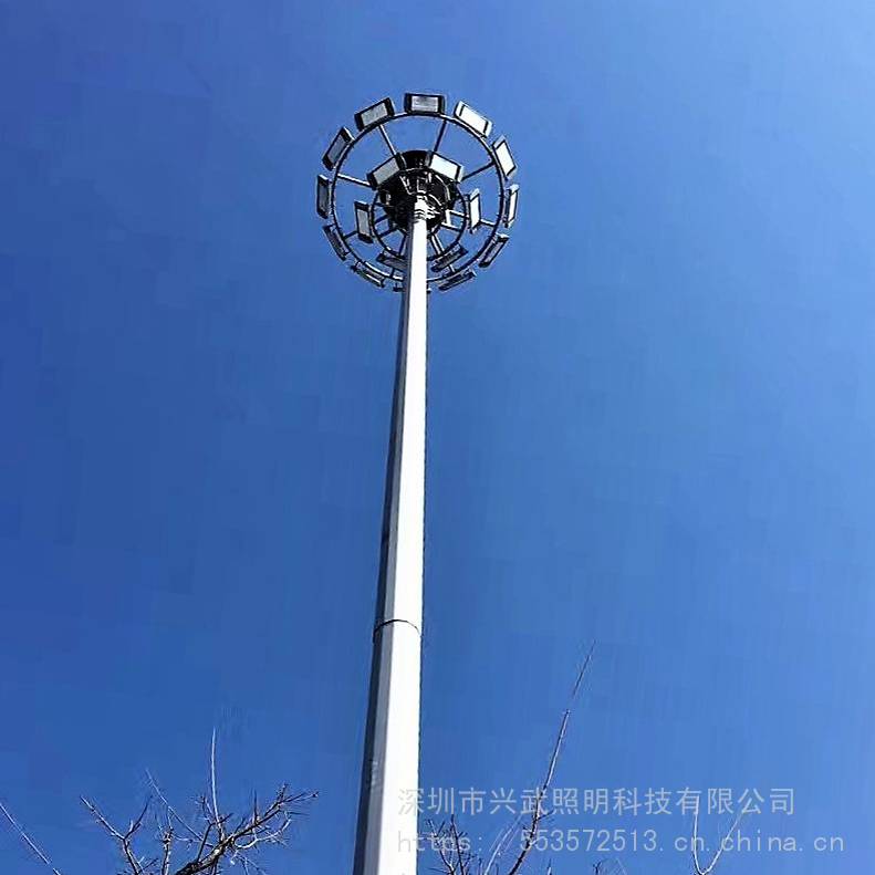 【高杆灯带升降路灯柱景观灯庭院灯灯杆灯柱广场灯投射灯杆灯塔包安装